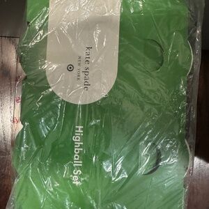 Brand new in box and plastic Kate Spade x target set of 4 high ball glasses